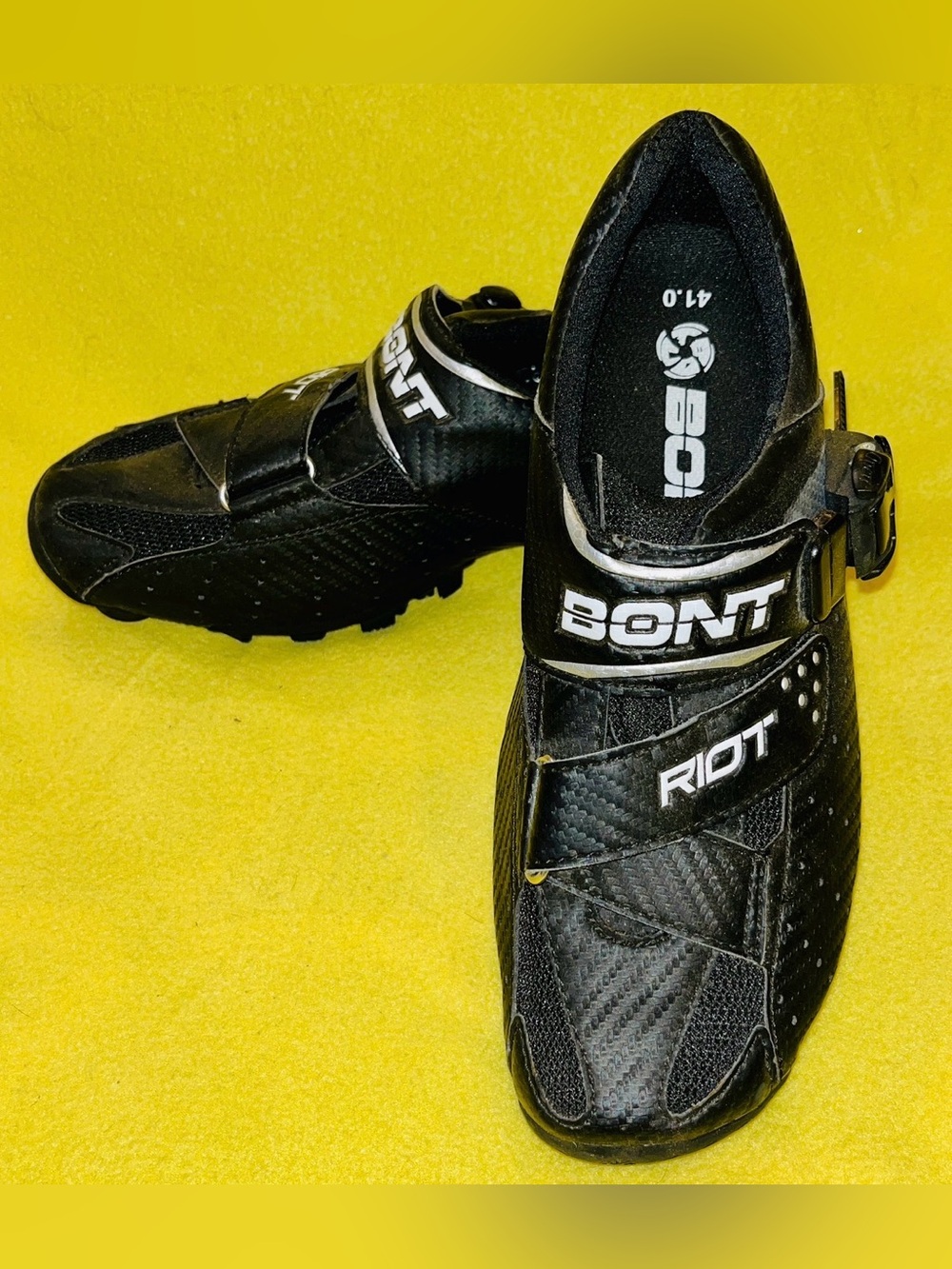 BONT Riot MTB Cycling Shoes Black - Size Men’s 8  EU41 - NWOT